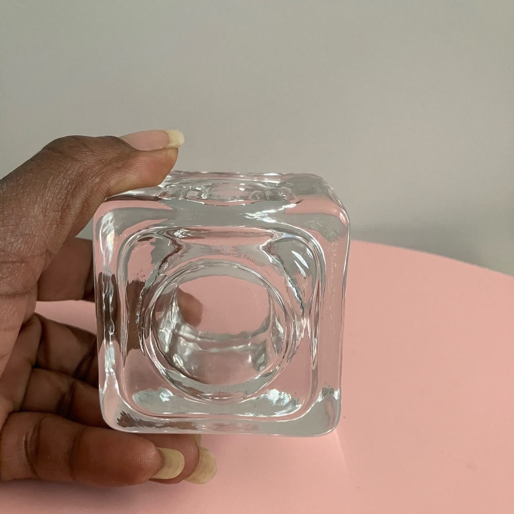 Libbey Cube Candle Holder - Picture 3 of 7